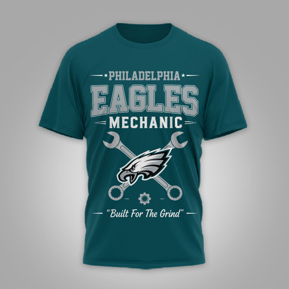 P.eagles | Premium  Built For The Grind 3d Shirt Nf1