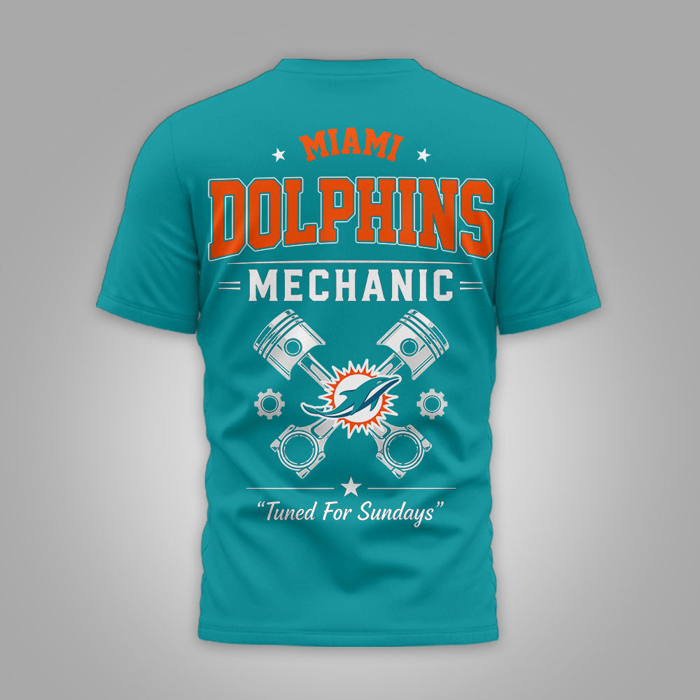 M.dolphins | Premium  Built For The Grind 3d Shirt Nf1