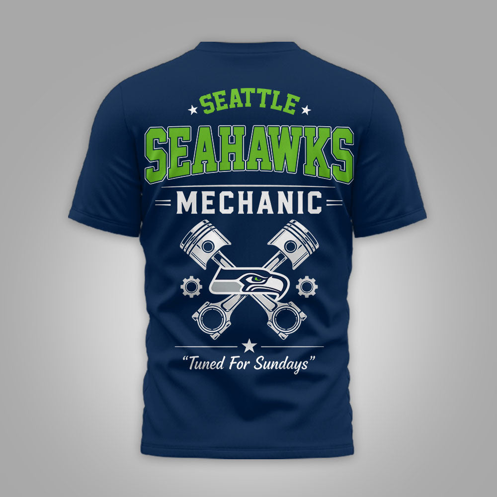 S.seahawks | Premium  Built For The Grind 3d Shirt Nf1