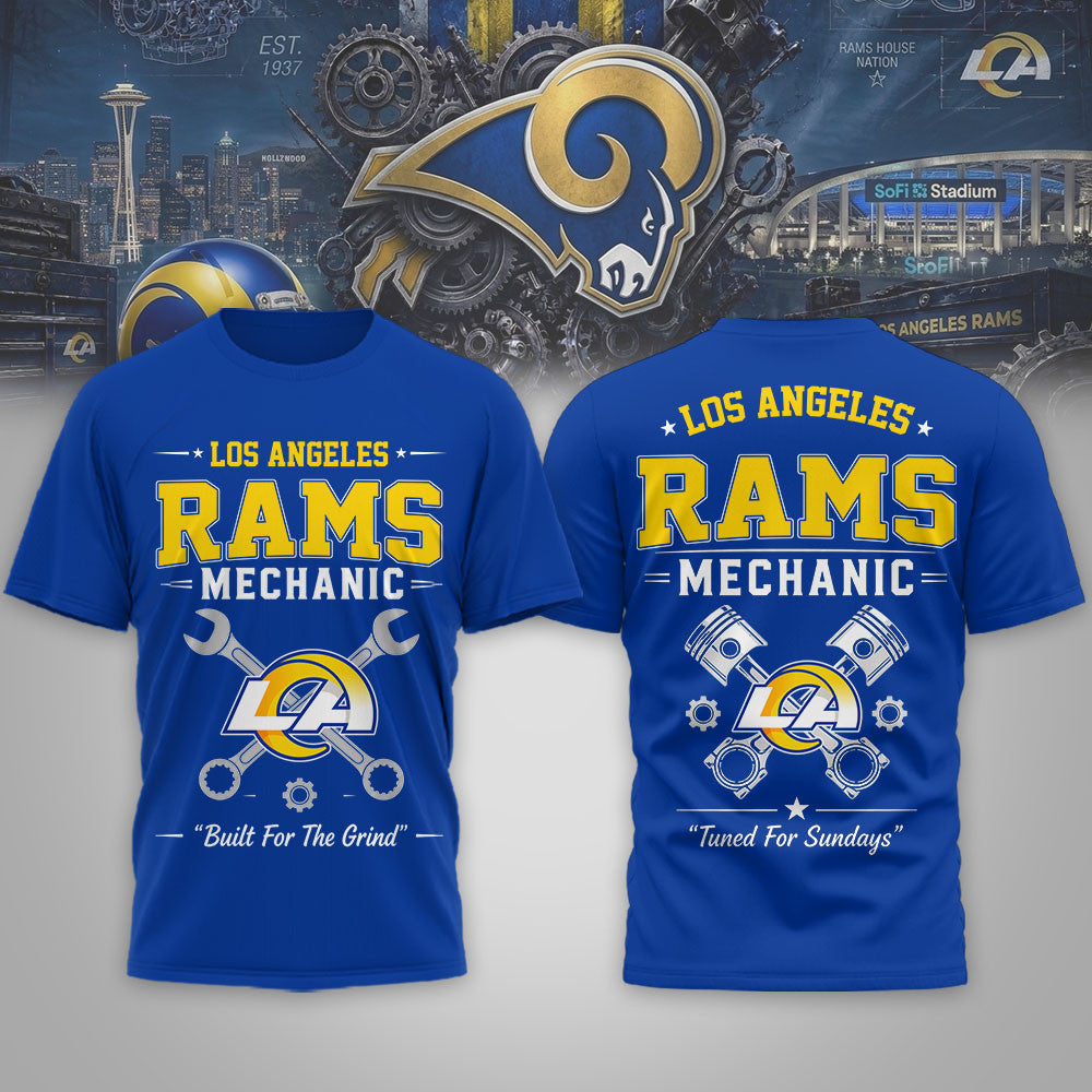 La.rams | Premium  Built For The Grind 3d Shirt Nf1