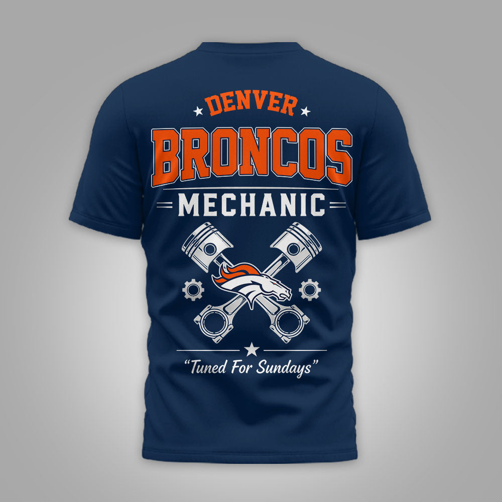 D.broncos | Premium  Built For The Grind 3d Shirt Nf1