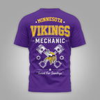 M.vikings | Premium  Built For The Grind 3d Shirt Nf1