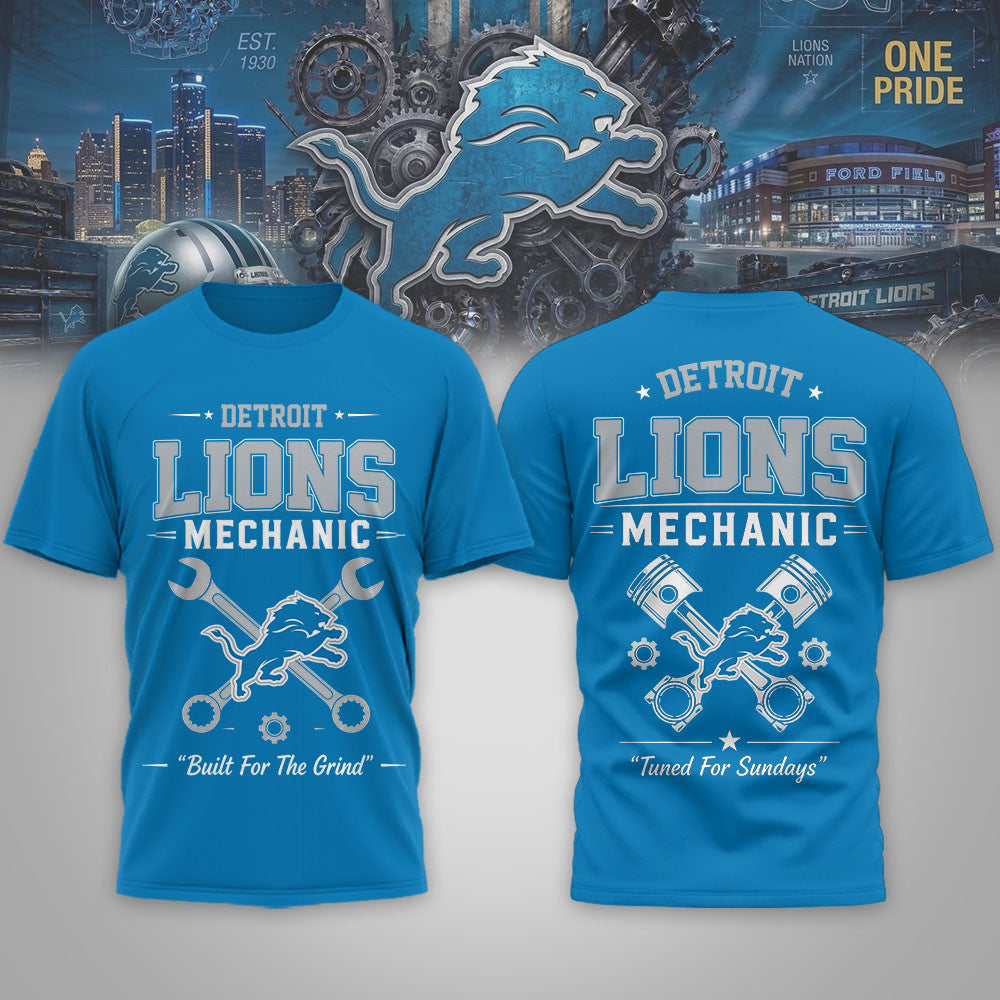D.lions | Premium  Built For The Grind 3d Shirt Nf1