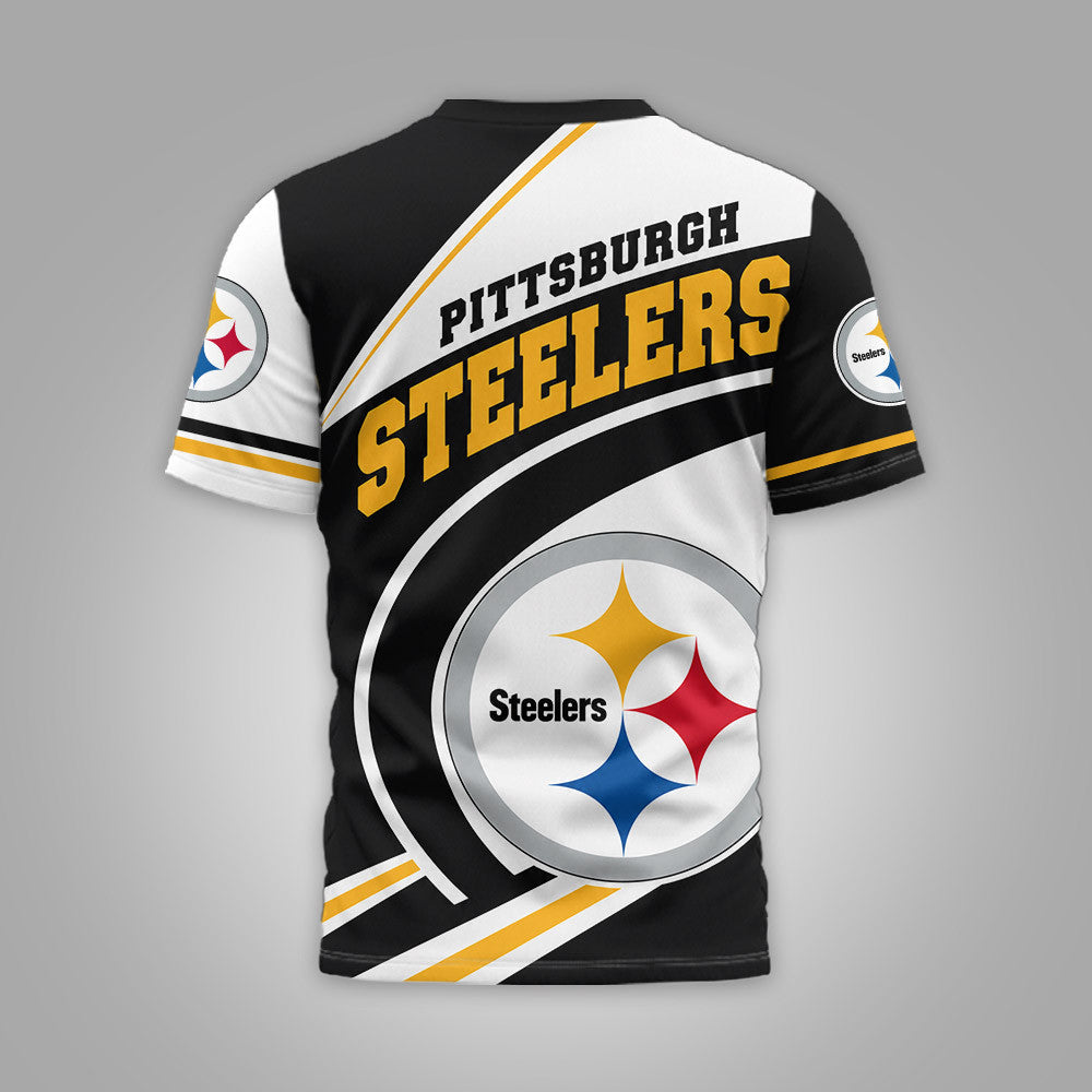 P.steelers | Premium  Team Wave Spirit 3d Shirt Nf1