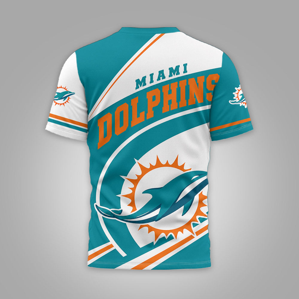 M.dolphins | Premium  Team Wave Spirit 3d Shirt Nf1