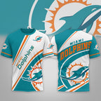 M.dolphins | Premium  Team Wave Spirit 3d Shirt Nf1