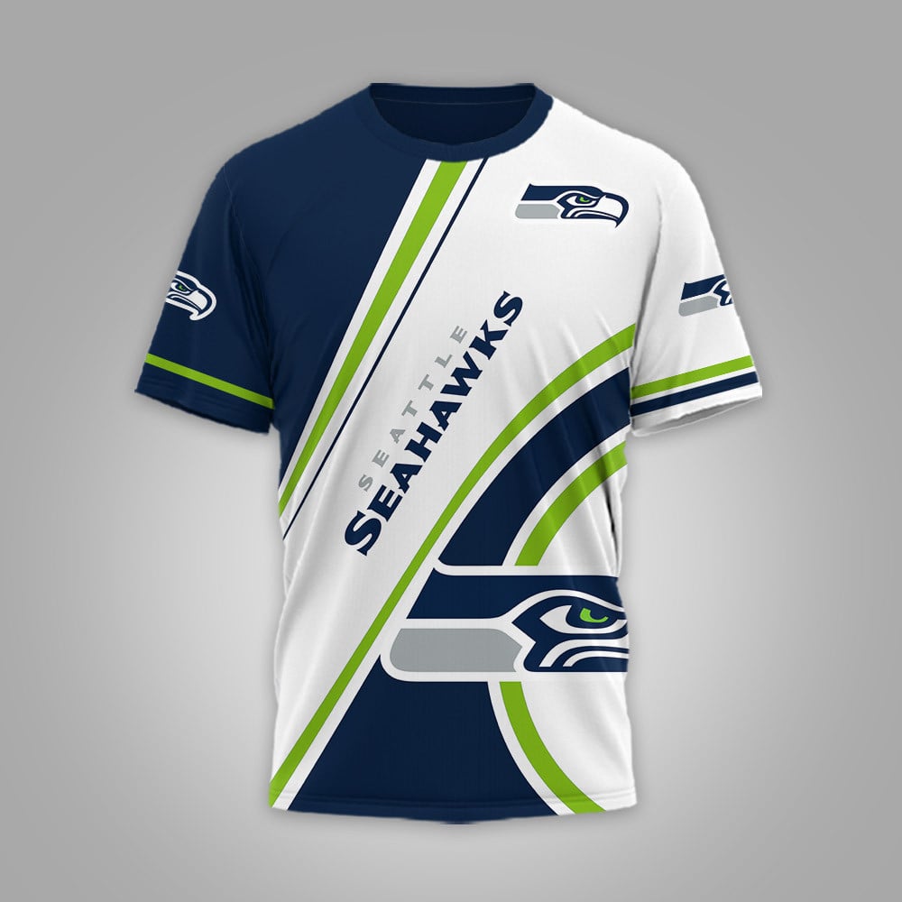 S.seahawks | Premium  Team Wave Spirit 3d Shirt Nf1