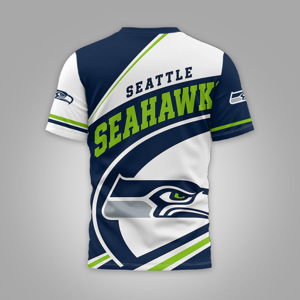 S.seahawks | Premium  Team Wave Spirit 3d Shirt Nf1