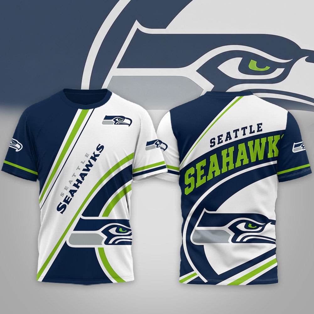 S.seahawks | Premium  Team Wave Spirit 3d Shirt Nf1