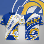La.rams | Premium  Team Wave Spirit 3d Shirt Nf1