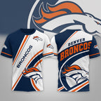 D.broncos | Premium  Team Wave Spirit 3d Shirt Nf1