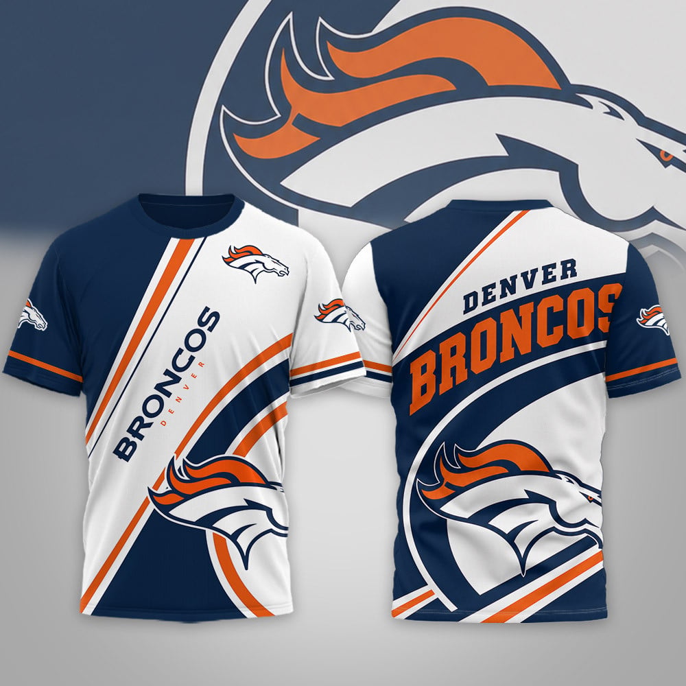 D.broncos | Premium  Team Wave Spirit 3d Shirt Nf1