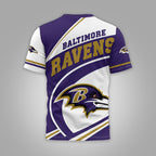 B.ravens | Premium  Team Wave Spirit 3d Shirt Nf1
