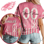 P.eagles | Premium  Butterfly Ribbon Custom 3d Shirt Nf1