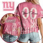 Ny.giants | Premium  Butterfly Ribbon Custom 3d Shirt Nf1