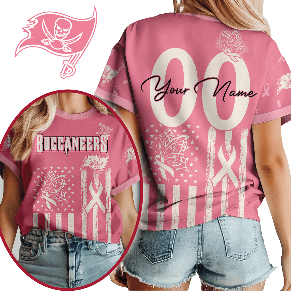 Tb.buccaneers | Premium  Butterfly Ribbon Custom 3d Shirt Nf1