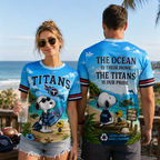 T.titans | Premium  Respect Nature Theme Summer Beach Shirt For Supporters Loving Sea Nf1