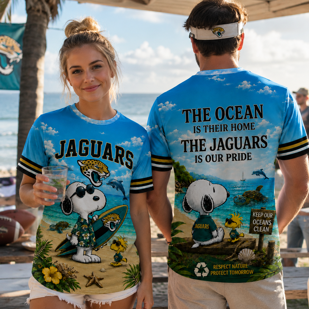 J.jaguars | Premium  Respect Nature Theme Summer Beach Shirt For Supporters Loving Sea Nf1