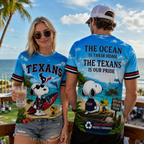 H.texans | Premium  Respect Nature Theme Summer Beach Shirt For Supporters Loving Sea Nf1