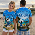 D.lions | Premium  Respect Nature Theme Summer Beach Shirt For Supporters Loving Sea Nf1