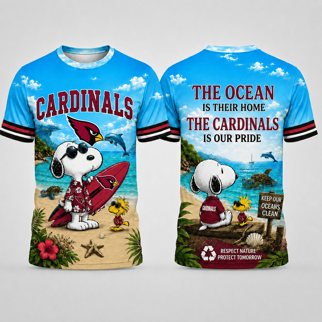 A.cardinals | Premium  Respect Nature Theme Summer Beach Shirt For Supporters Loving Sea Nf1