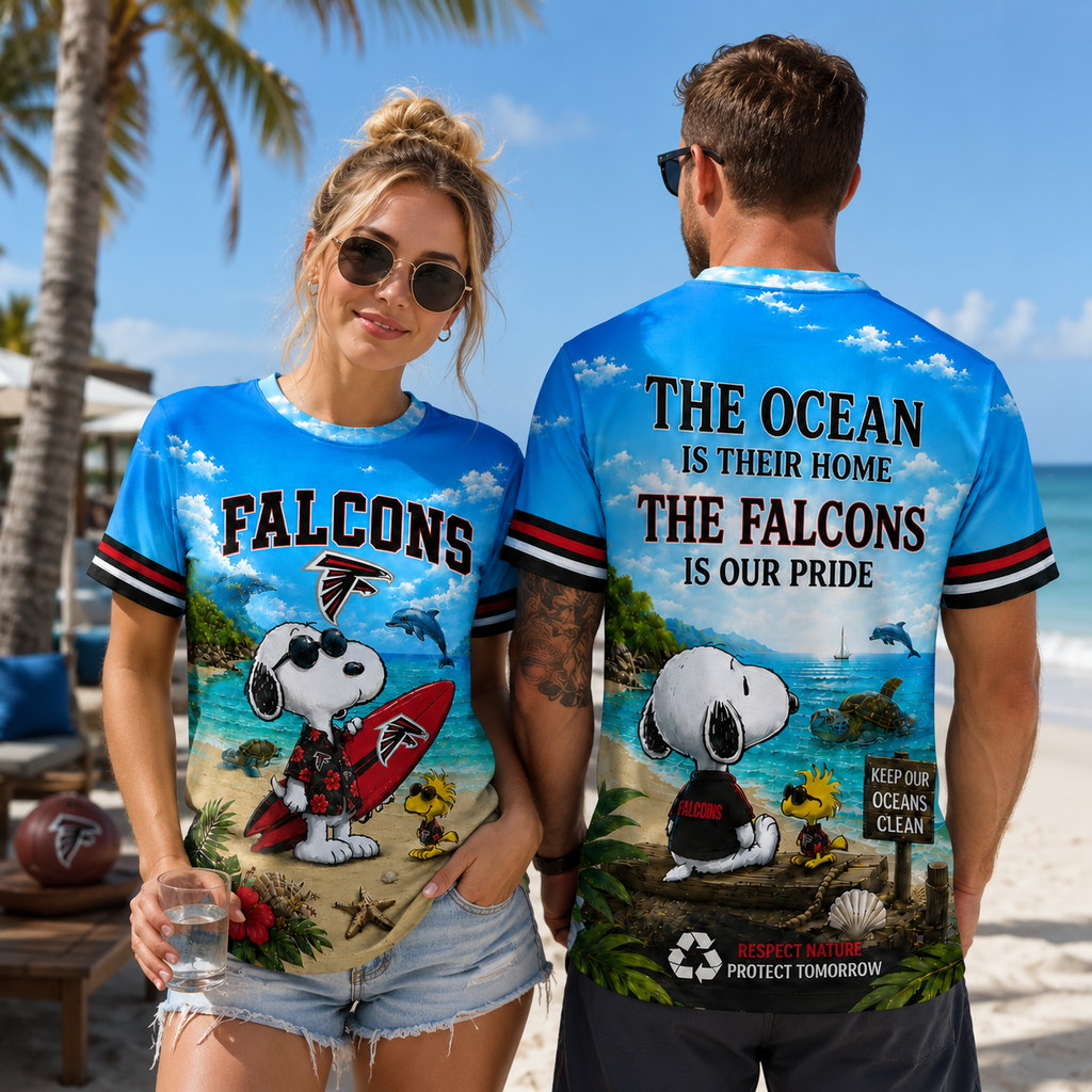 A.falcons | Premium  Respect Nature Theme Summer Beach Shirt For Supporters Loving Sea Nf1