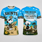 No.saints | Premium  Respect Nature Theme Summer Beach Shirt For Supporters Loving Sea Nf1