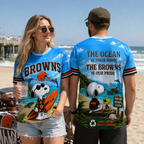 C.browns | Premium  Respect Nature Theme Summer Beach Shirt For Supporters Loving Sea Nf1