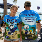 B.ravens | Premium  Respect Nature Theme Summer Beach Shirt For Supporters Loving Sea Nf1