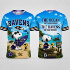 B.ravens | Premium  Respect Nature Theme Summer Beach Shirt For Supporters Loving Sea Nf1