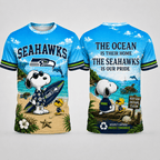 S.seahawks | Premium  Respect Nature Theme Summer Beach Shirt For Supporters Loving Sea Nf1