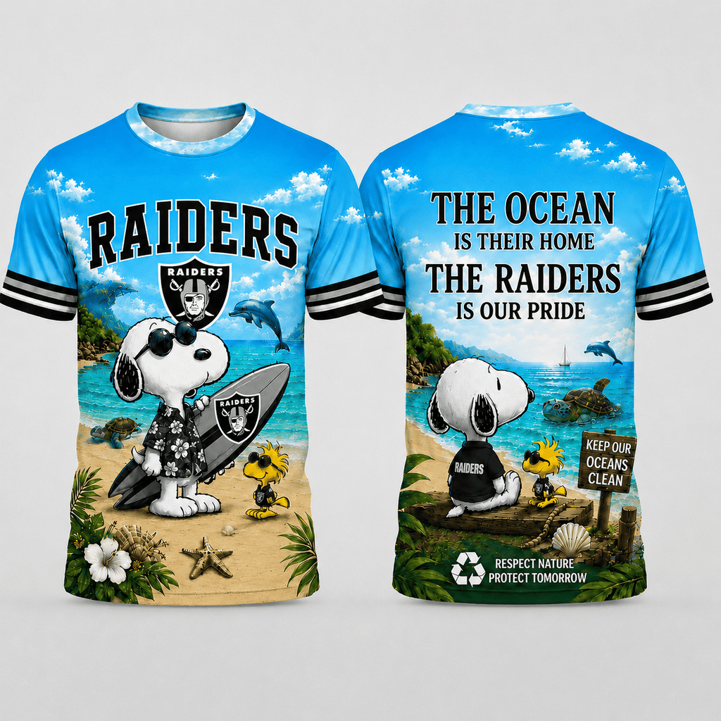 Lv.raiders | Premium  Respect Nature Theme Summer Beach Shirt For Supporters Loving Sea Nf1