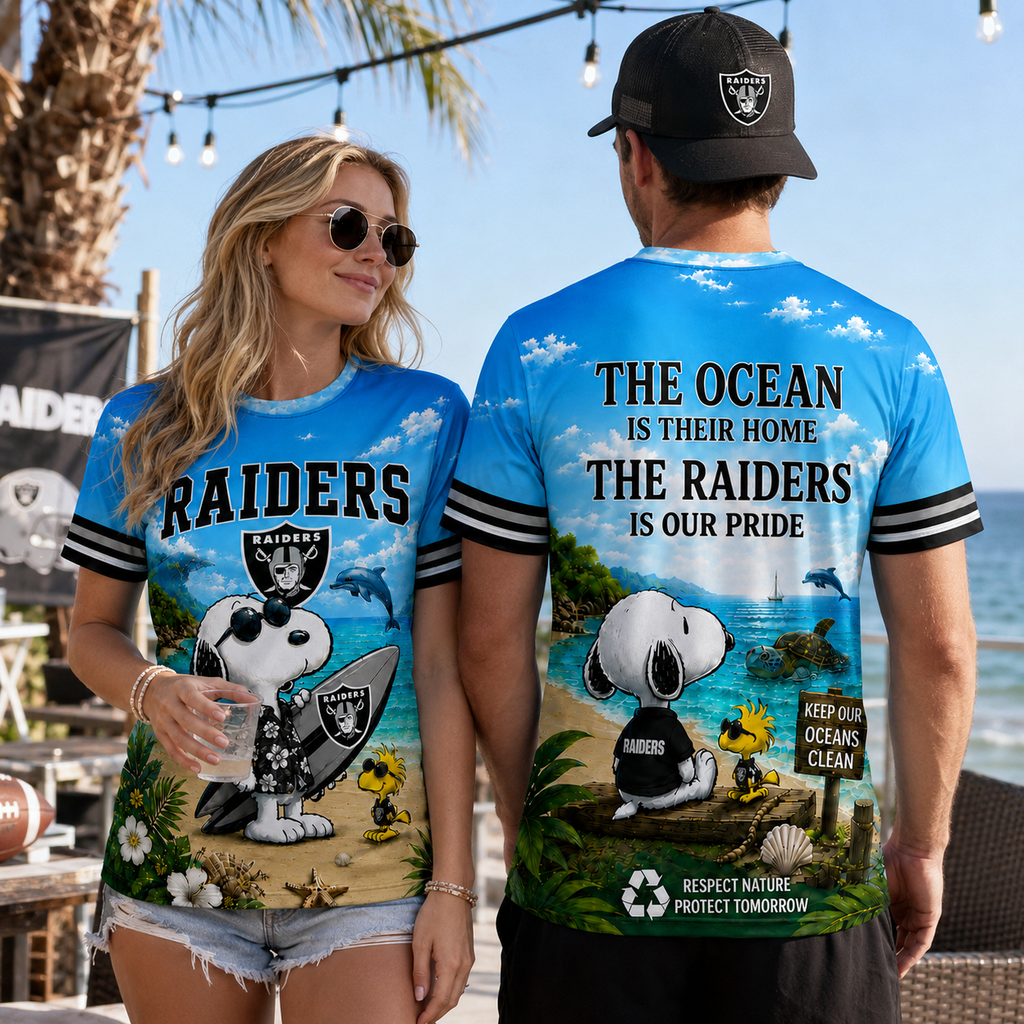 Lv.raiders | Premium  Respect Nature Theme Summer Beach Shirt For Supporters Loving Sea Nf1