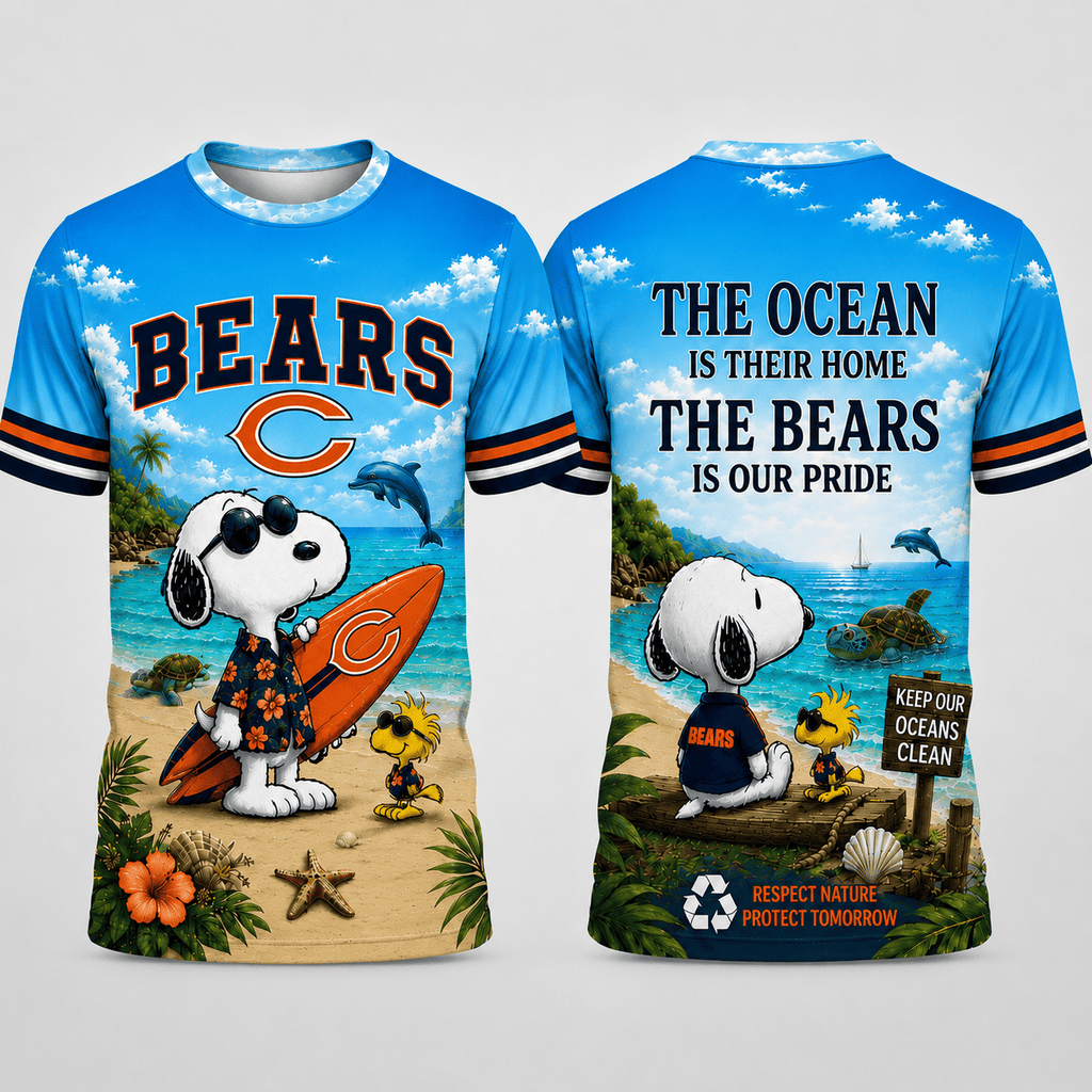 C.bears | Premium  Respect Nature Theme Summer Beach Shirt For Supporters Loving Sea Nf1