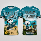 P.eagles | Premium  Respect Nature Theme Summer Beach Shirt For Supporters Loving Sea Nf1