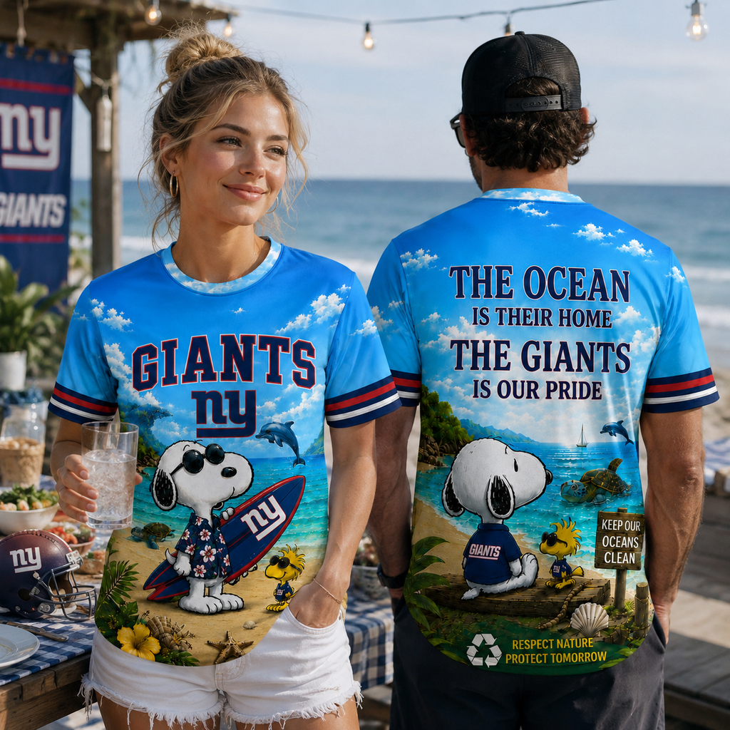 Ny.giants | Premium  Respect Nature Theme Summer Beach Shirt For Supporters Loving Sea Nf1