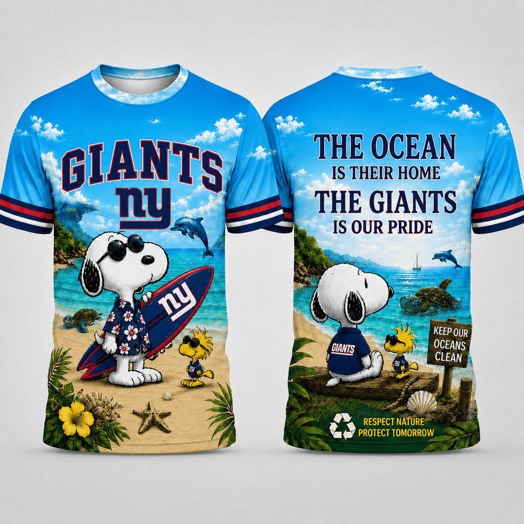 Ny.giants | Premium  Respect Nature Theme Summer Beach Shirt For Supporters Loving Sea Nf1