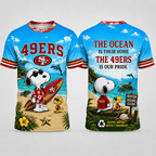 Sf.49ers | Premium  Respect Nature Theme Summer Beach Shirt For Supporters Loving Sea Nf1