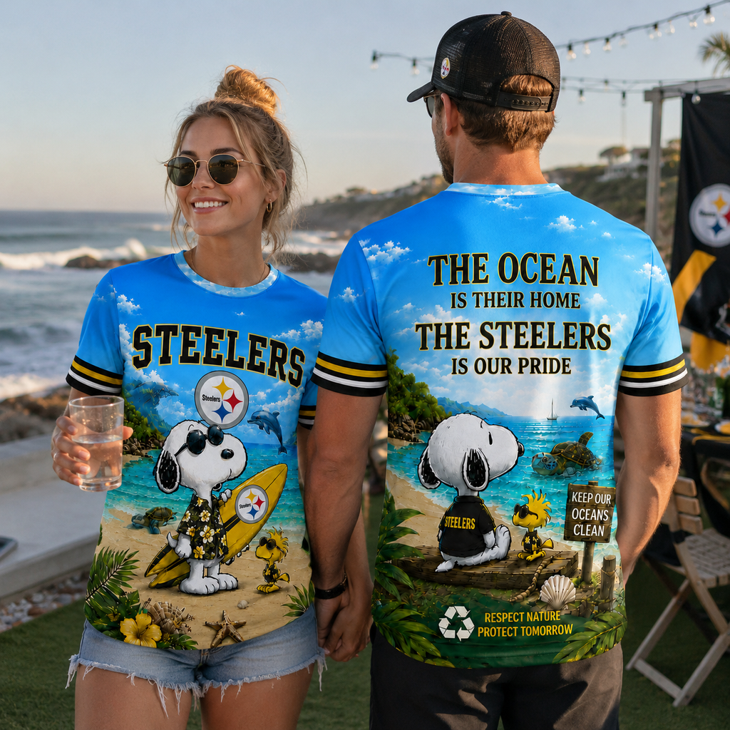 P.steelers | Premium  Respect Nature Theme Summer Beach Shirt For Supporters Loving Sea Nf1