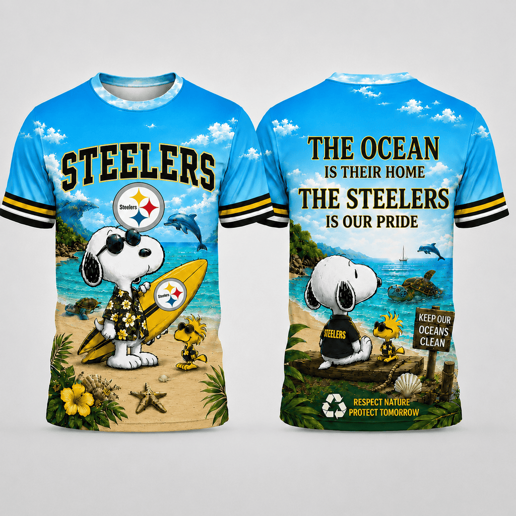 P.steelers | Premium  Respect Nature Theme Summer Beach Shirt For Supporters Loving Sea Nf1