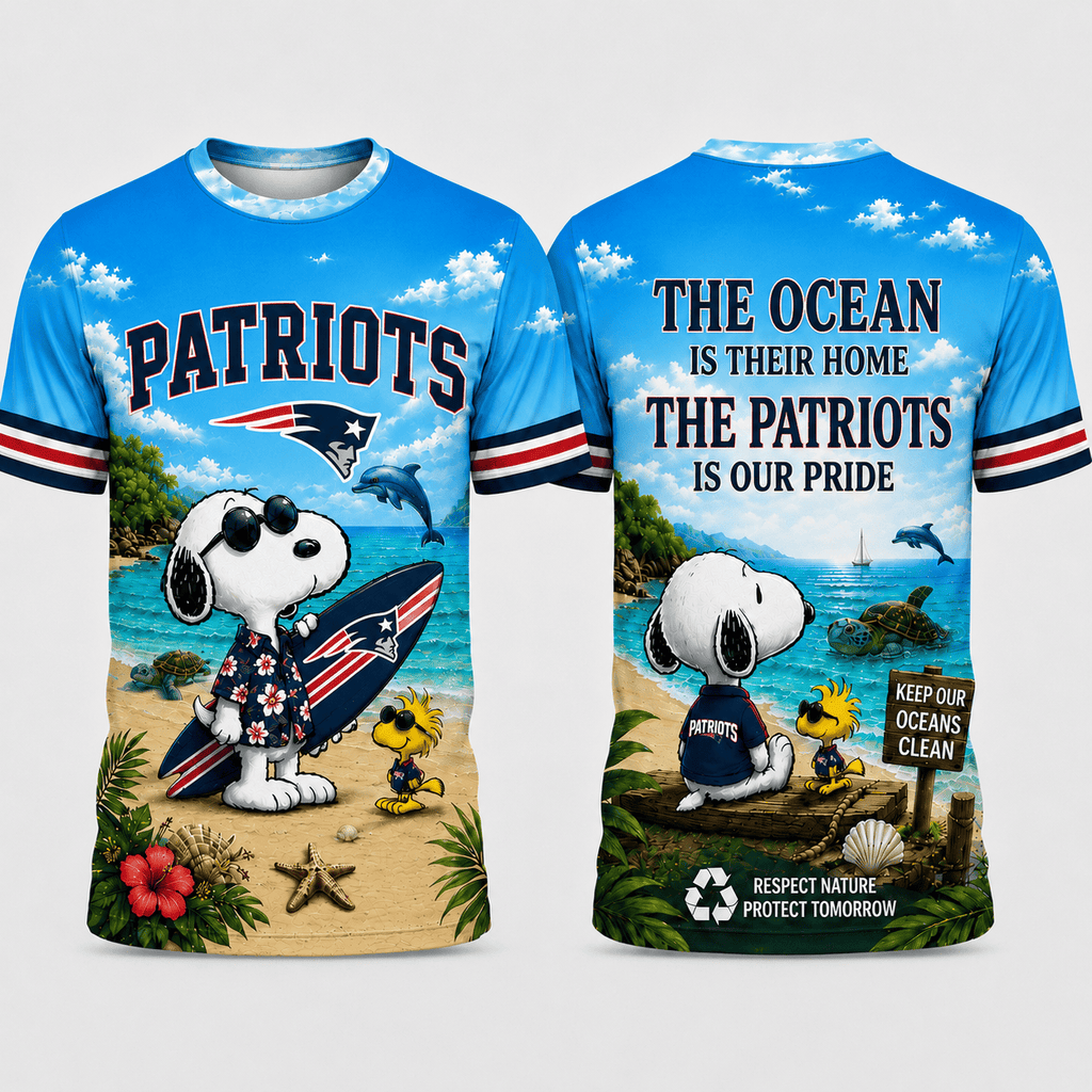 Ne.patriots | Premium  Respect Nature Theme Summer Beach Shirt For Supporters Loving Sea Nf1