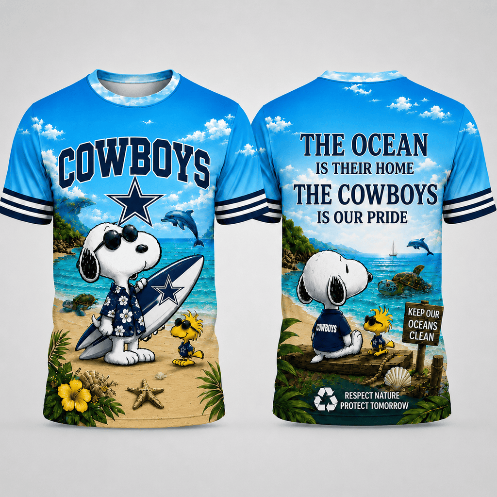 D.cowboys | Premium  Respect Nature Theme Summer Beach Shirt For Supporters Loving Sea Nf1