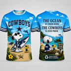 D.cowboys | Premium  Respect Nature Theme Summer Beach Shirt For Supporters Loving Sea Nf1