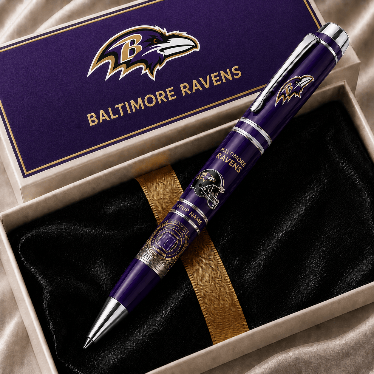 B.ravens Premium  Ballpoint Pen Custom Name Gifts For Fan - Limited Edition Nf1