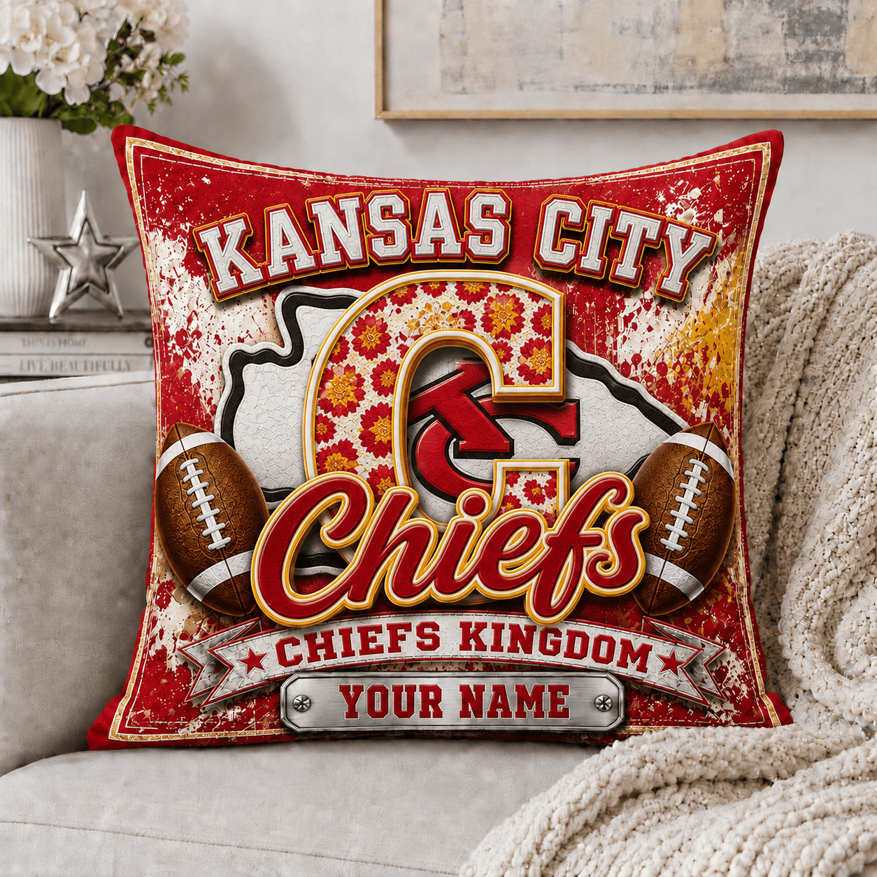 Kc.chiefs | Custom Any Name Pillow Case Gifts For Fan - Limited Edition Nf1