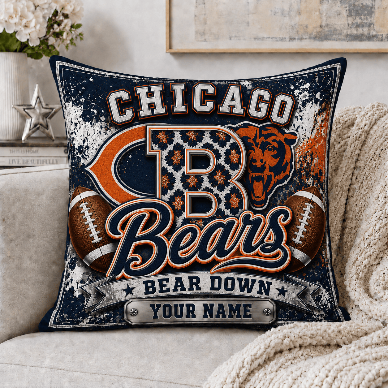 C.bears | Custom Any Name Pillow Case Gifts For Fan - Limited Edition Nf1