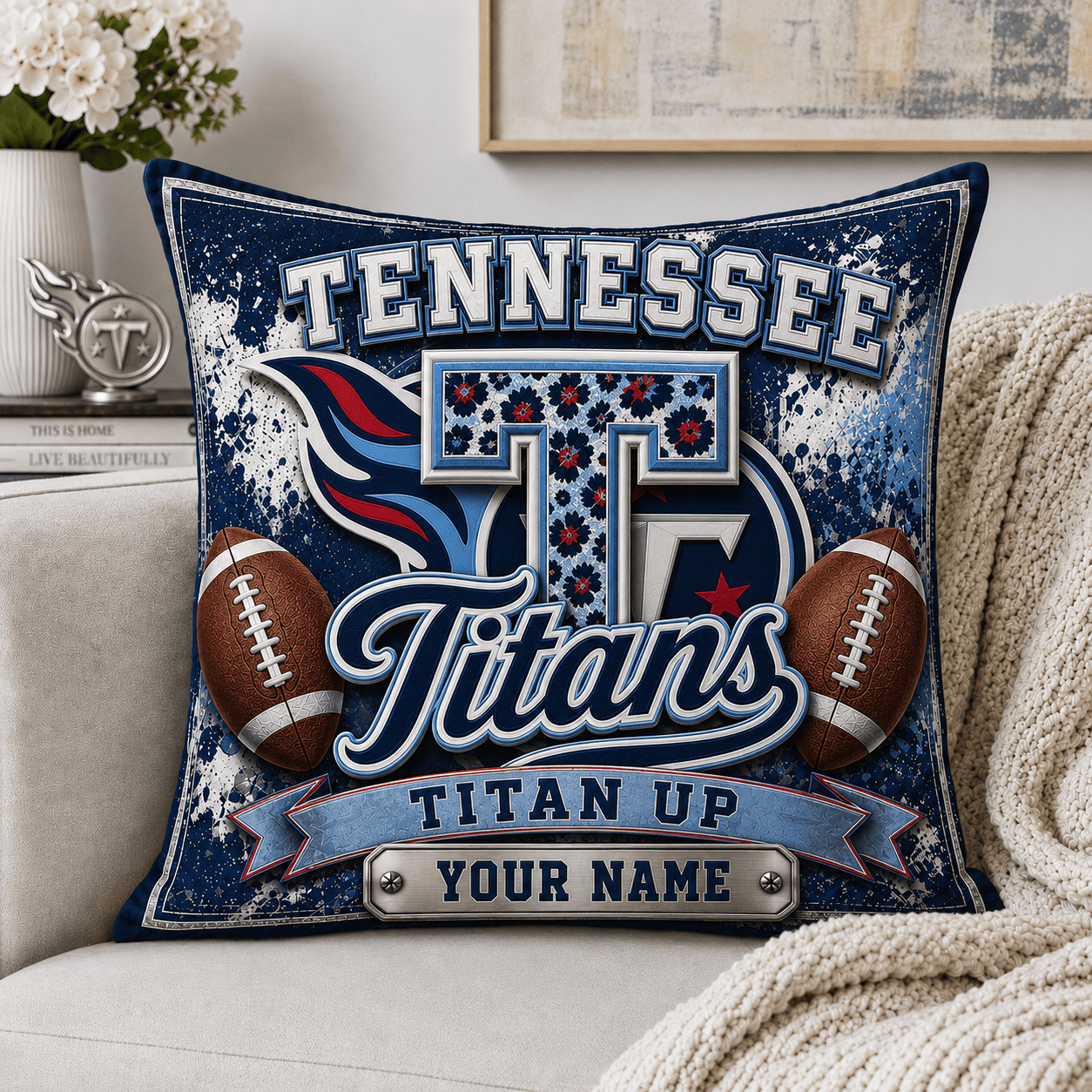 T.titans | Custom Any Name Pillow Case Gifts For Fan - Limited Edition Nf1