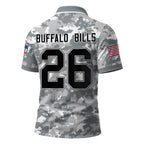 B.bills | Premium  Salute To Service Camo Polo Shirt Nf1