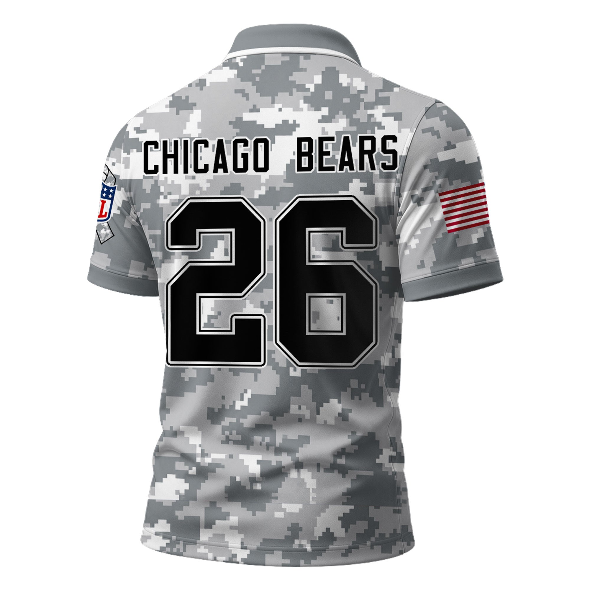 C.bears | Premium  Salute To Service Camo Polo Shirt Nf1