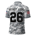 D.lions | Premium  Salute To Service Camo Polo Shirt Nf1